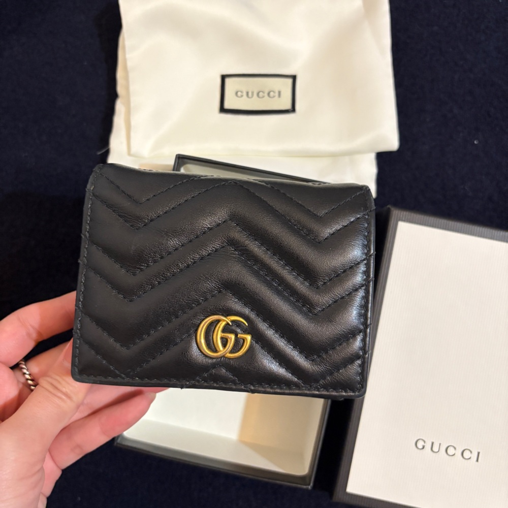 GG Marmont card case wallet